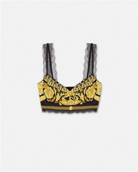 versace top dames|versace bralette top.